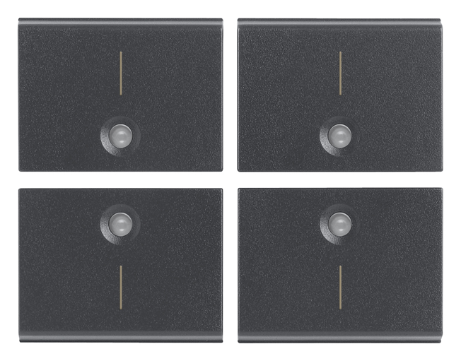 VIW16841.1 Quattro mezzi tasti 1M simbolo I grigio