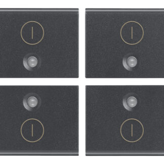 VIW16841.2 Quattro mezzi tasti 1M simb. I O grigio