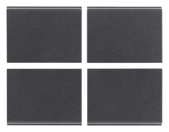 VIW16843 Quattro mezzi tasti fissi 1M n. grigio