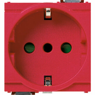 VIW17039.R Presa 2P+T 16A P30 rosso