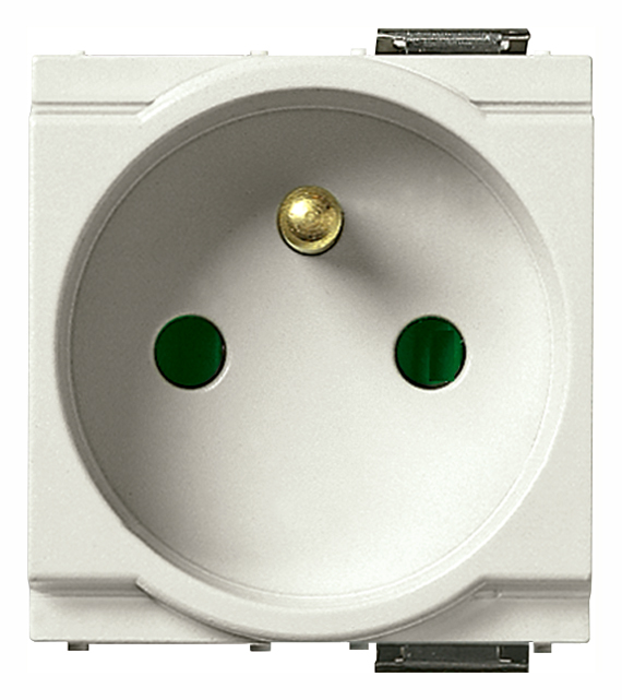 VIW17042.B Presa SICURY 2P+T 16A francese bianco