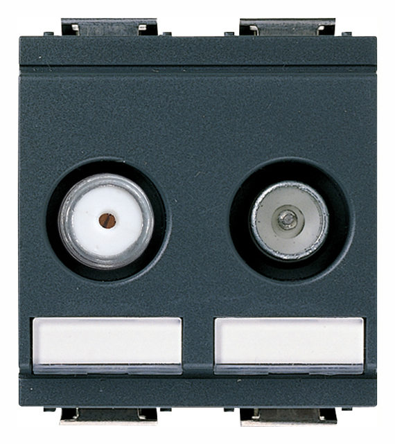 VIW17067.01 Presa TV-RD-SAT diretta 2 uscite grigio