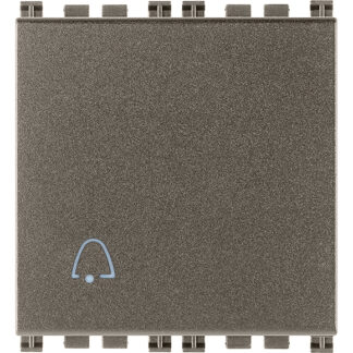 VIW19008.2.C.M Pulsante 1P NO 10A 2M campanello Metal