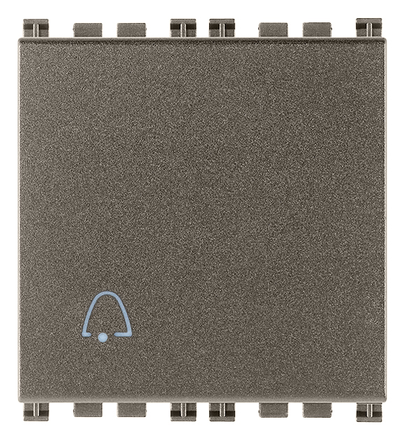 VIW19008.2.C.M Pulsante 1P NO 10A 2M campanello Metal
