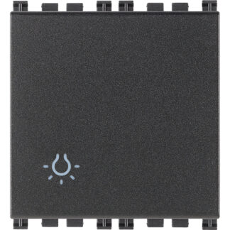 VIW19008.2.L Pulsante 1P NO 10A luce 2M grigio
