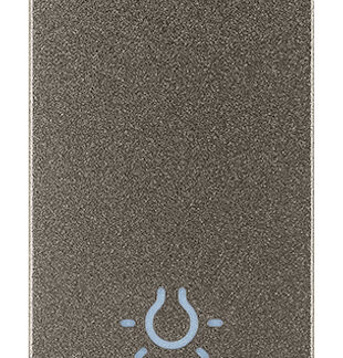 VIW19021.L.M Tasto 1M simbolo luce Metal