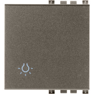 VIW19022.L.M Tasto 2M simbolo luce Metal