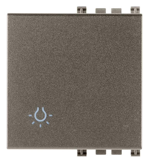 VIW19022.L.M Tasto 2M simbolo luce Metal