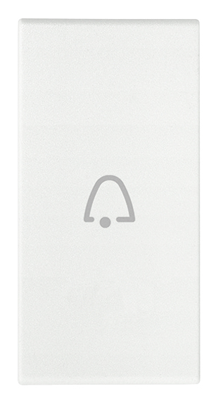 VIW19131.C.B Tasto 1M simb. campanello assiale bianco