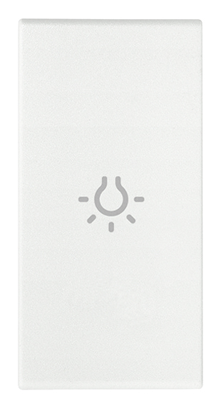 VIW19131.L.B Tasto 1M simbolo luce assiale bianco