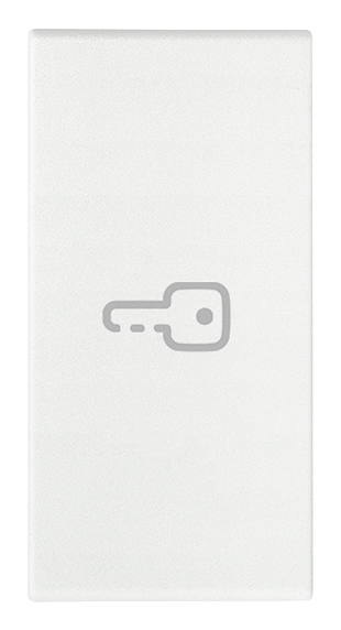 VIW19131.P.B Tasto 1M simbolo chiave assiale bianco