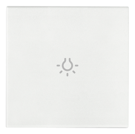 VIW19132.L.B Tasto 2M simbolo luce assiale bianco