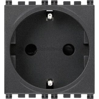 VIW19208.AB Presa SICURY 2P+T 16A DE antibat. grigio