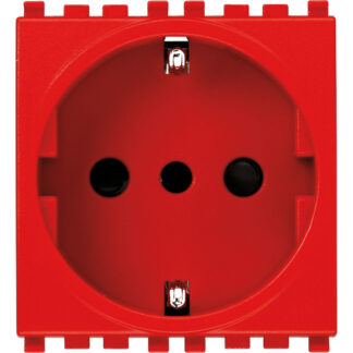 VIW19209.R Presa 2P+T 16A P30 rosso