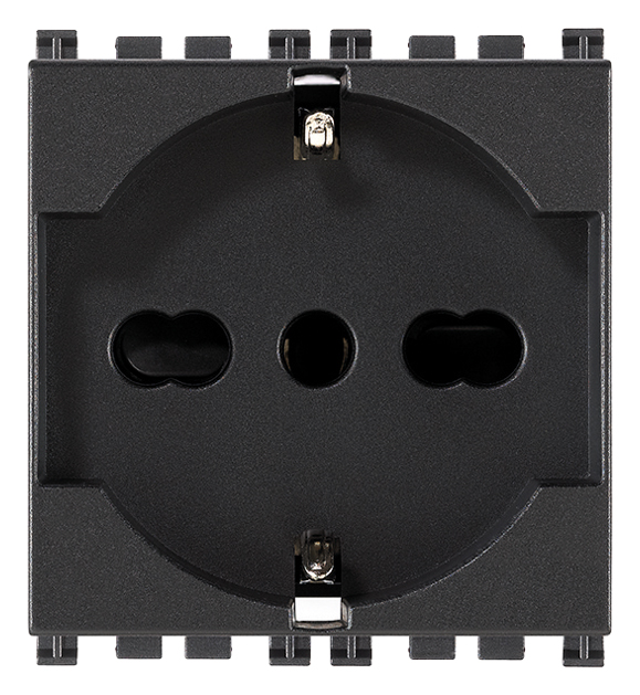 VIW19210 Presa 2P+T 16A universale grigio