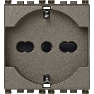 VIW19210.M Presa 2P+T 16A universale Metal