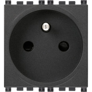 VIW19212 Presa SICURY 2P+T 16A francese grigio