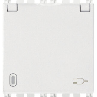 VIW19212.C.B Presa SICURY 2P+T 16A FR + coper. bianco