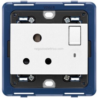 VIW19215.B Presa 2P+T 5A inglese interr. bianco