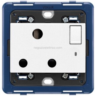 VIW19217.B Presa 2P+T 15A inglese interr. bianco