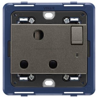 VIW19217.M Presa 2P+T 15A inglese interr. Metal