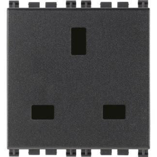 VIW19219 Presa 2P+T 13A inglese grigio