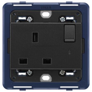 VIW19221.L Presa 2P+T 13A inglese inter+spia grigio