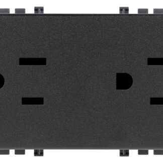 VIW19243 2 prese SICURY 2P+T 15A USA+SASO grigio