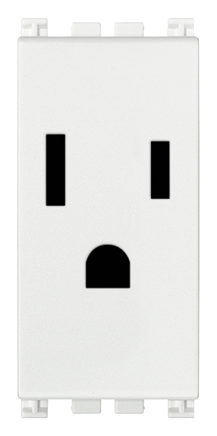 VIW19245.B Presa 2P+T 15A USA+SASO bianco