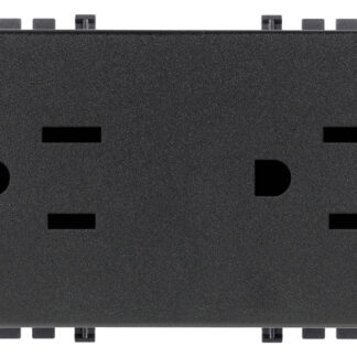 VIW19246 Due prese 2P+T 15A USA+SASO grigio