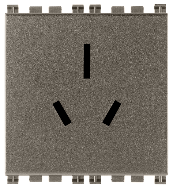 VIW19262.M Presa SICURY 2P+T 15A Australia Metal