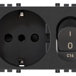 VIW19276 Presa 2P+T 16A P30 intb+MT C16 grigio