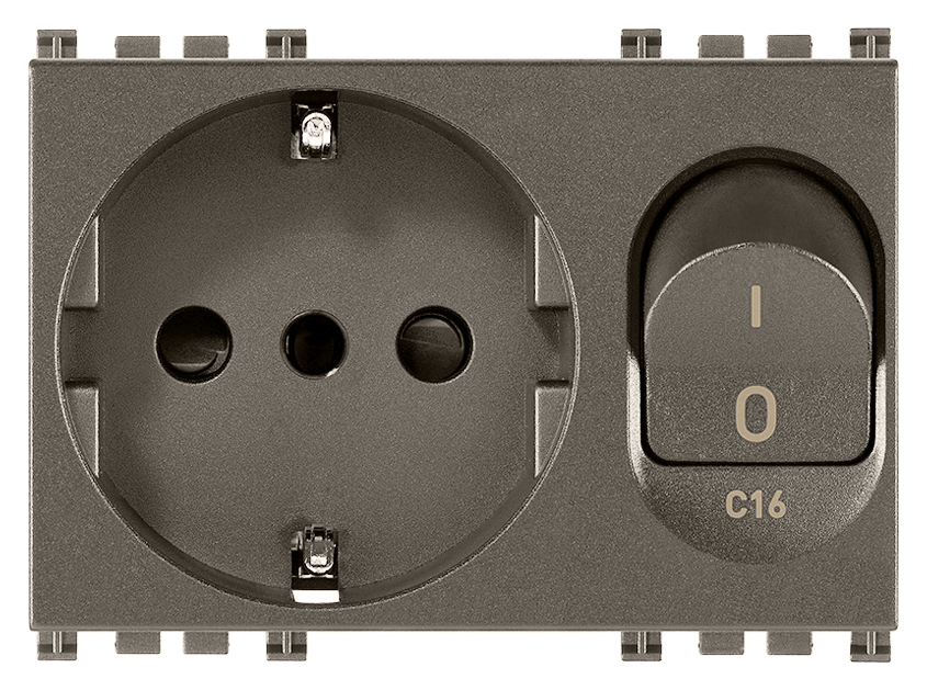 VIW19276.M Presa 2P+T 16A P30 intb+MT C16 Metal