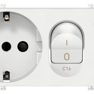 VIW19286.B Presa 2P+T 16A P30 intb+MTDiffC16 bianco