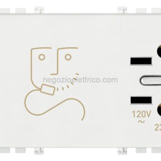 VIW19290.AB.B Presa rasoio 230V antibatterico bianco