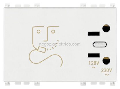 VIW19290.AB.B Presa rasoio 230V antibatterico bianco