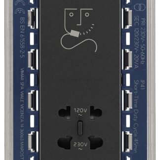 VIW19291 Presa per rasoio verticale 230V grigio