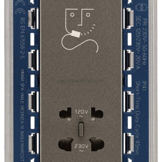 VIW19291.M Presa per rasoio verticale 230V Metal