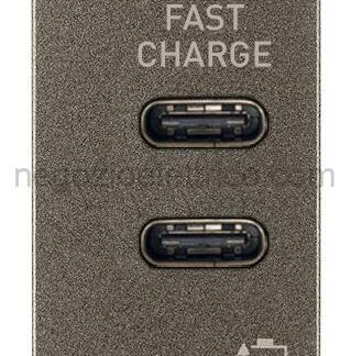 VIW19292.CC.M Alimentatore USB C+C 5V 3A 1M Metal