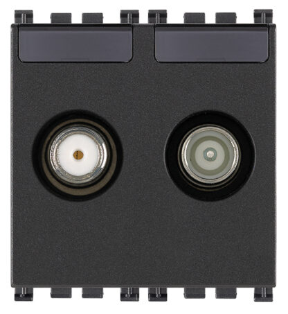 VIW19302.01 Presa TV-RD-SAT diretta 2 uscite grigio