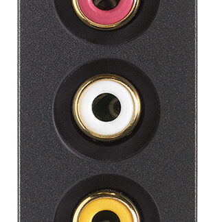 VIW19335 Presa con 3 connettori RCA grigio