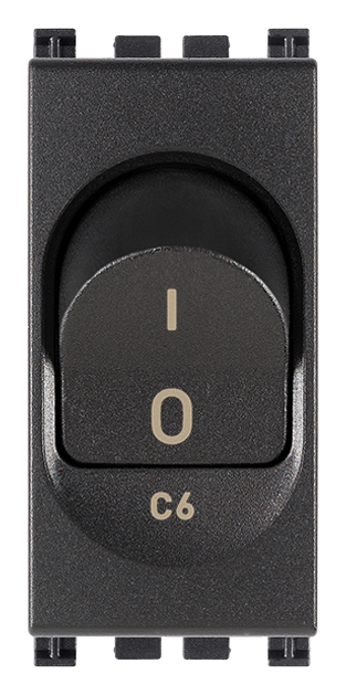 VIW19405.06 Interruttore MT 1P+N C6 120-230V grigio