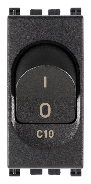VIW19405.10 Interruttore MT 1P+N C10 120-230V grigio