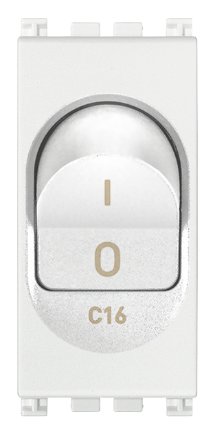 VIW19405.16.B Interruttore MT 1P+N C16 120-230V bianco