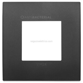 VIW19642.AB.71 Placca Classic 2M antibatterico nero
