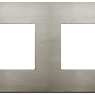 VIW19643.08 Placca 4M (2+2)int71 CL acciaio spazz