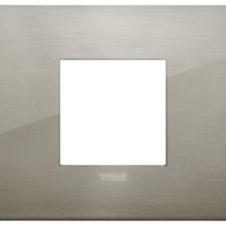 VIW19652.08 Placca Classic 2M cen acciaio spazzolato