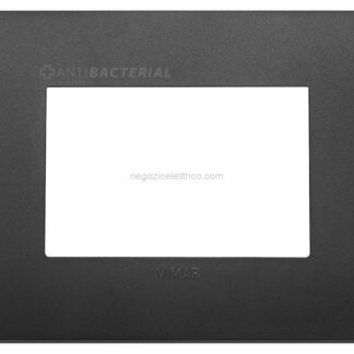 VIW19653.AB.71 Placca Classic 3M antibatterico nero