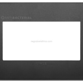 VIW19654.AB.71 Placca Classic 4M antibatterico nero