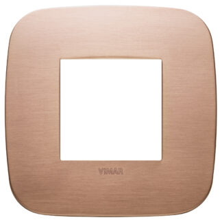 VIW19672.11 Placca Round 2M rame spazzolato